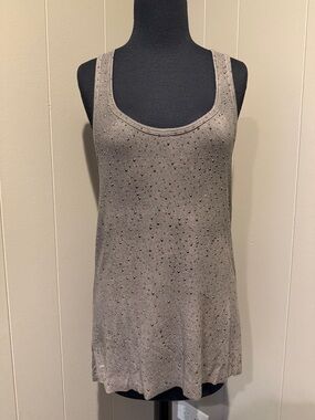 B38 Bailey 44 Women’s Largr Taupe Rhinestone Studded Scoop Neck Tank